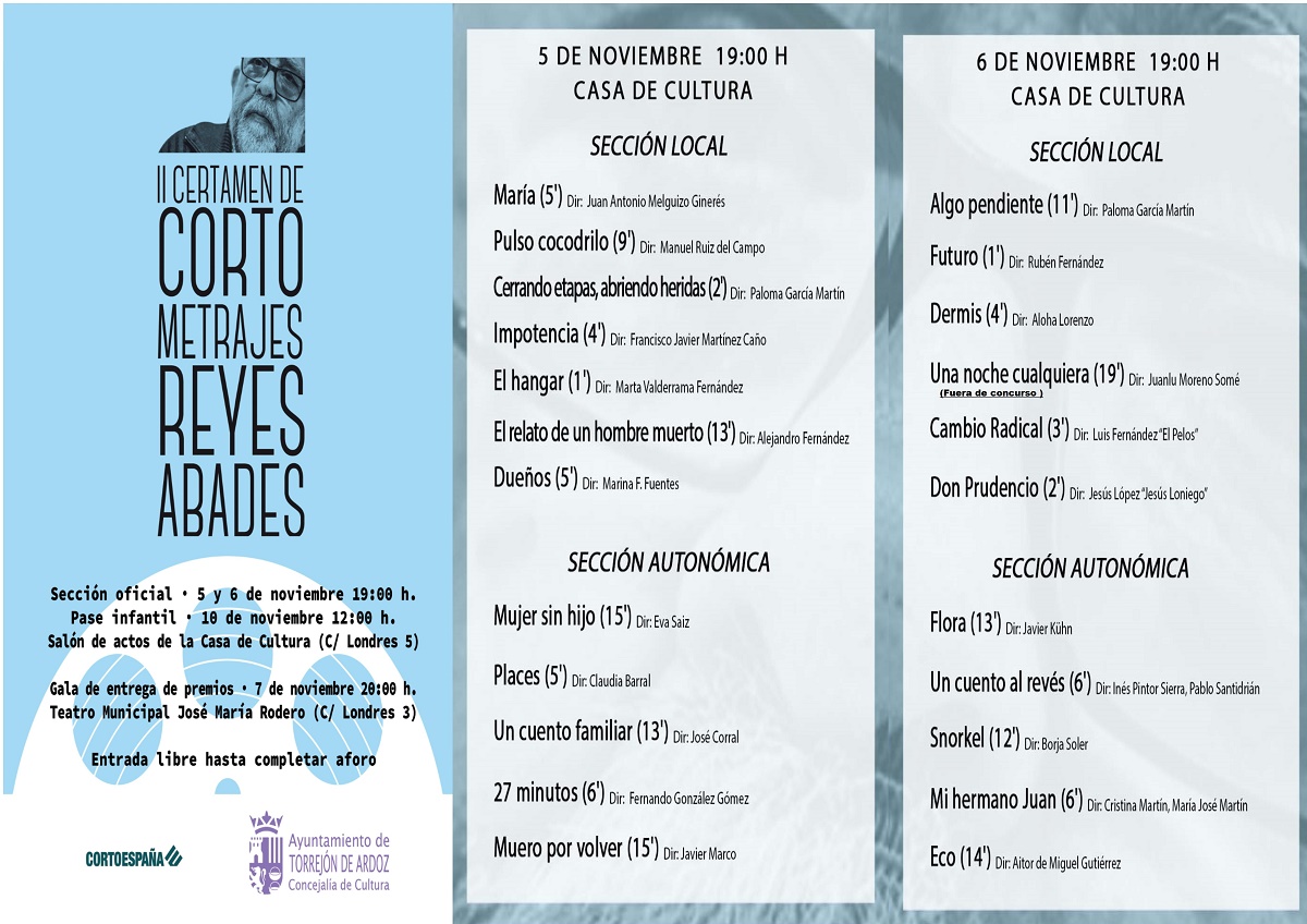 Programación Cortometrajes 