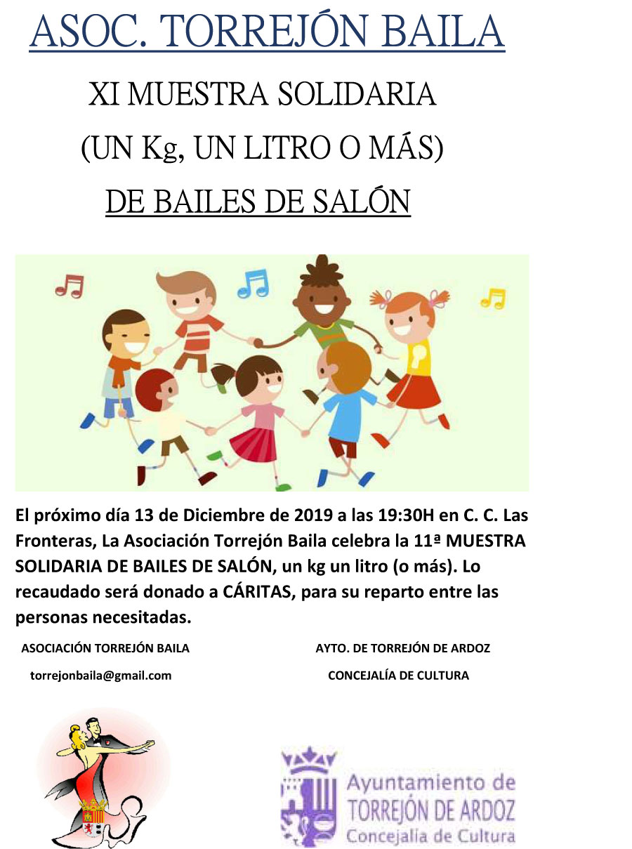 Asociación Torrejón Baila - XI Muestra Solidaria de Bailes de Salón