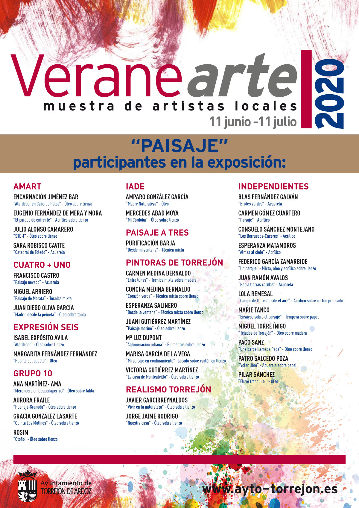 Veranearte. Muestra de artistas locales