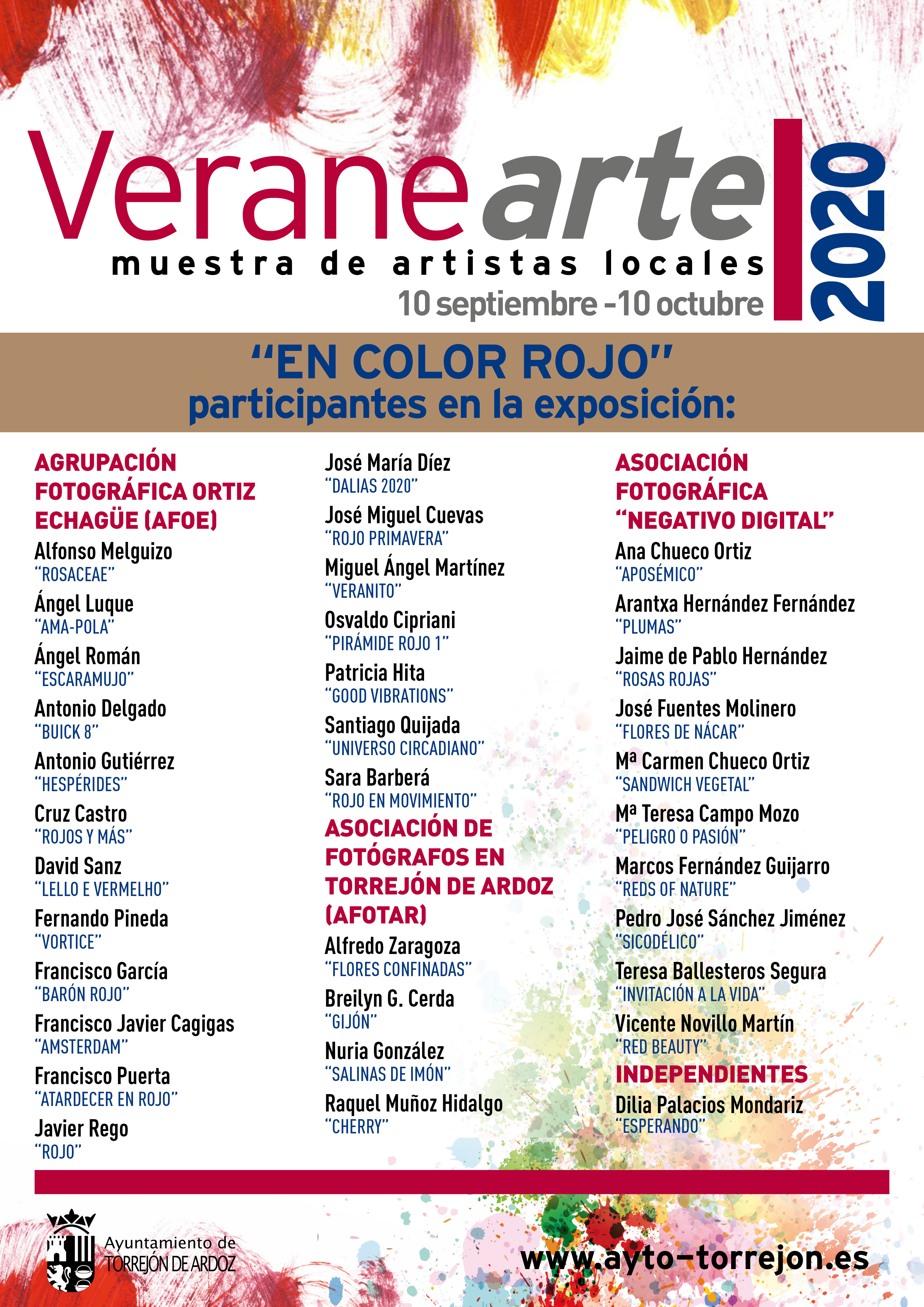 Exposición virtual de fotografía "En color rojo"