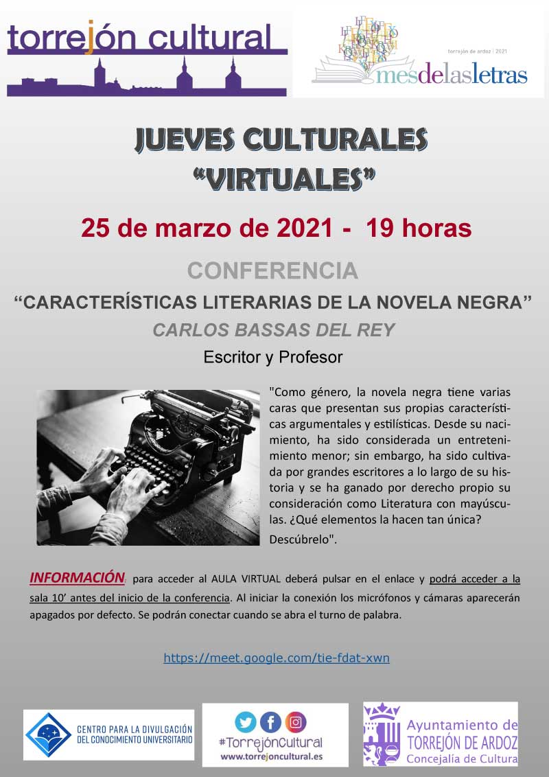 Jueves Culturales - Novela Negra