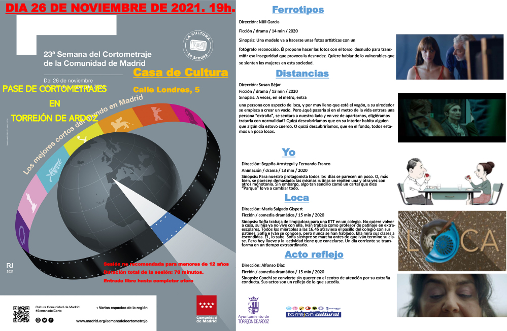 23ª Semana del Cortometraje de la Comunidad de Madrid