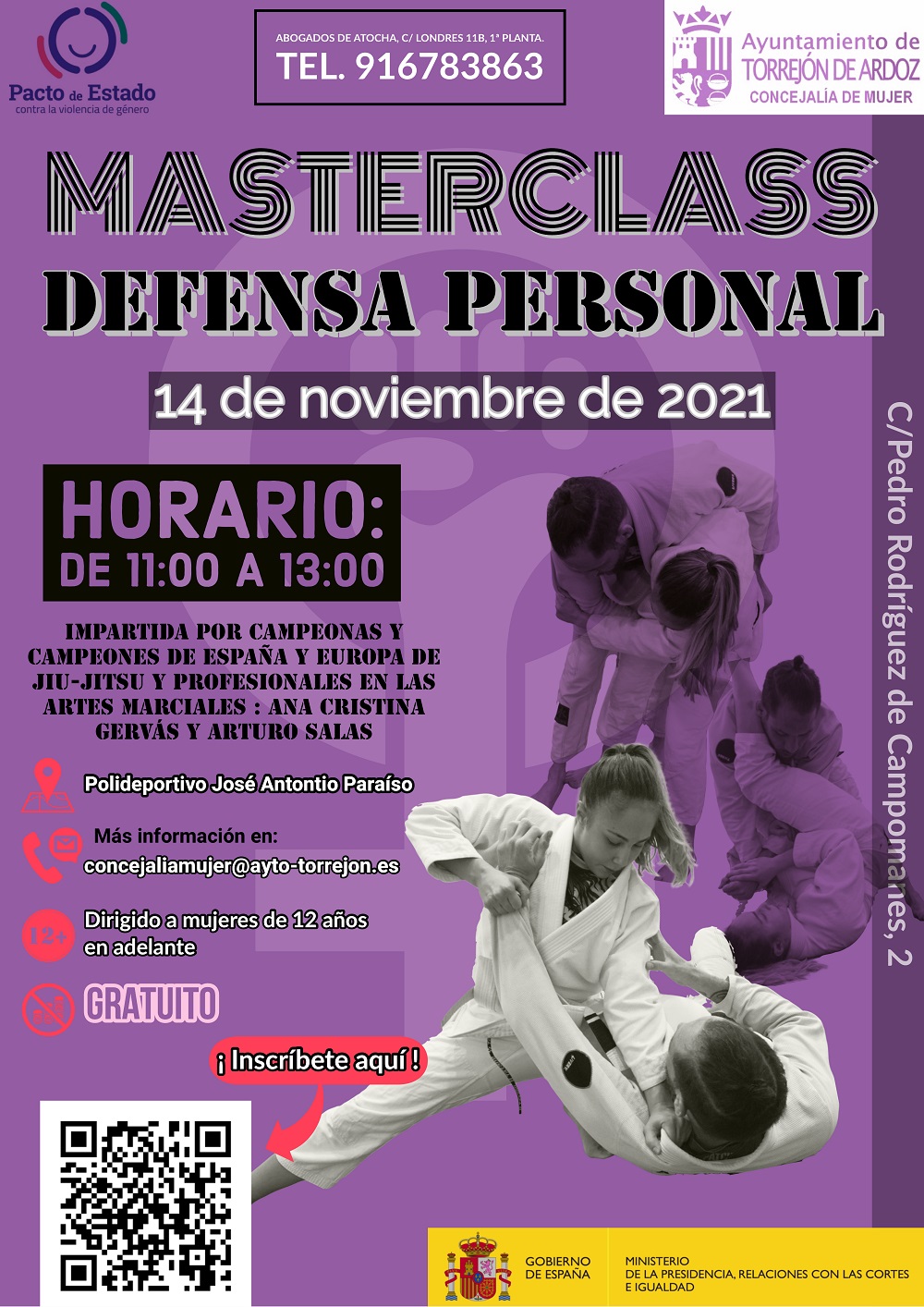 Masterclass de defensa personal para mujeres