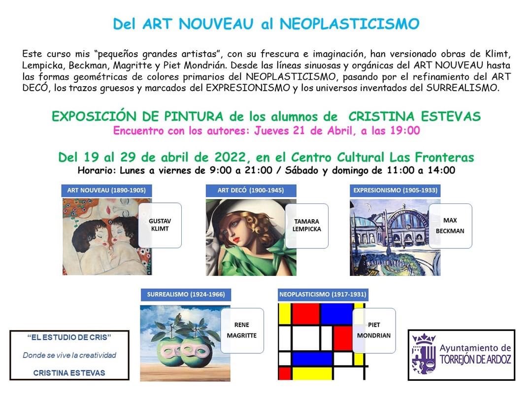 Exposición de pintura de los alumnos de Cristina Esteva
