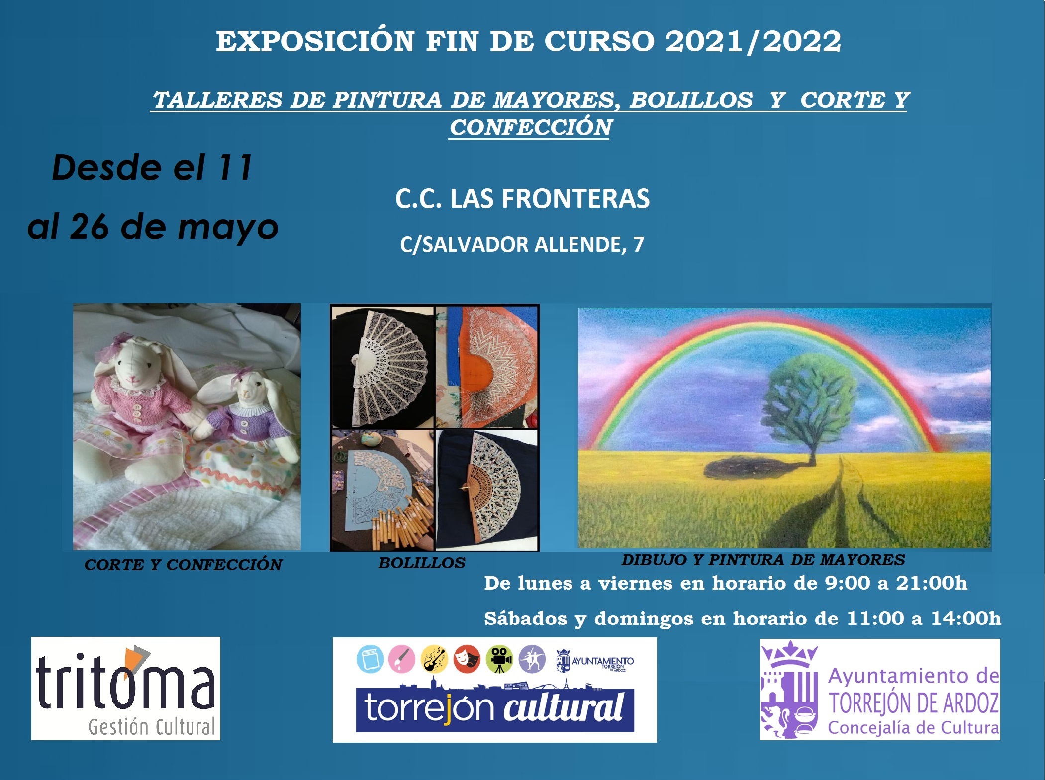 Exposición fin de curso alumnos talleres CC Las Fronteras