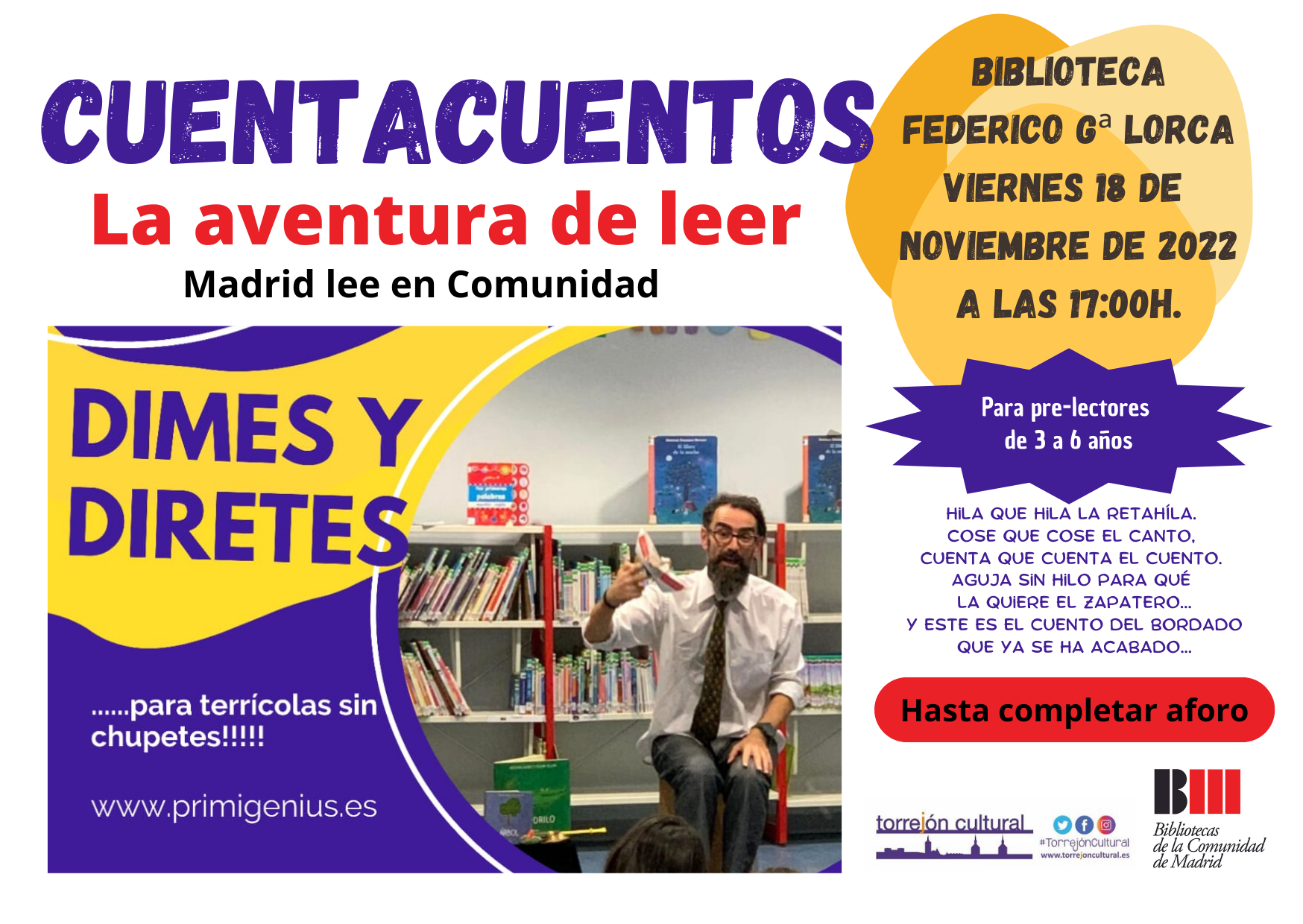 Cuentacuentos - La aventura de leer: Dimes y diretes