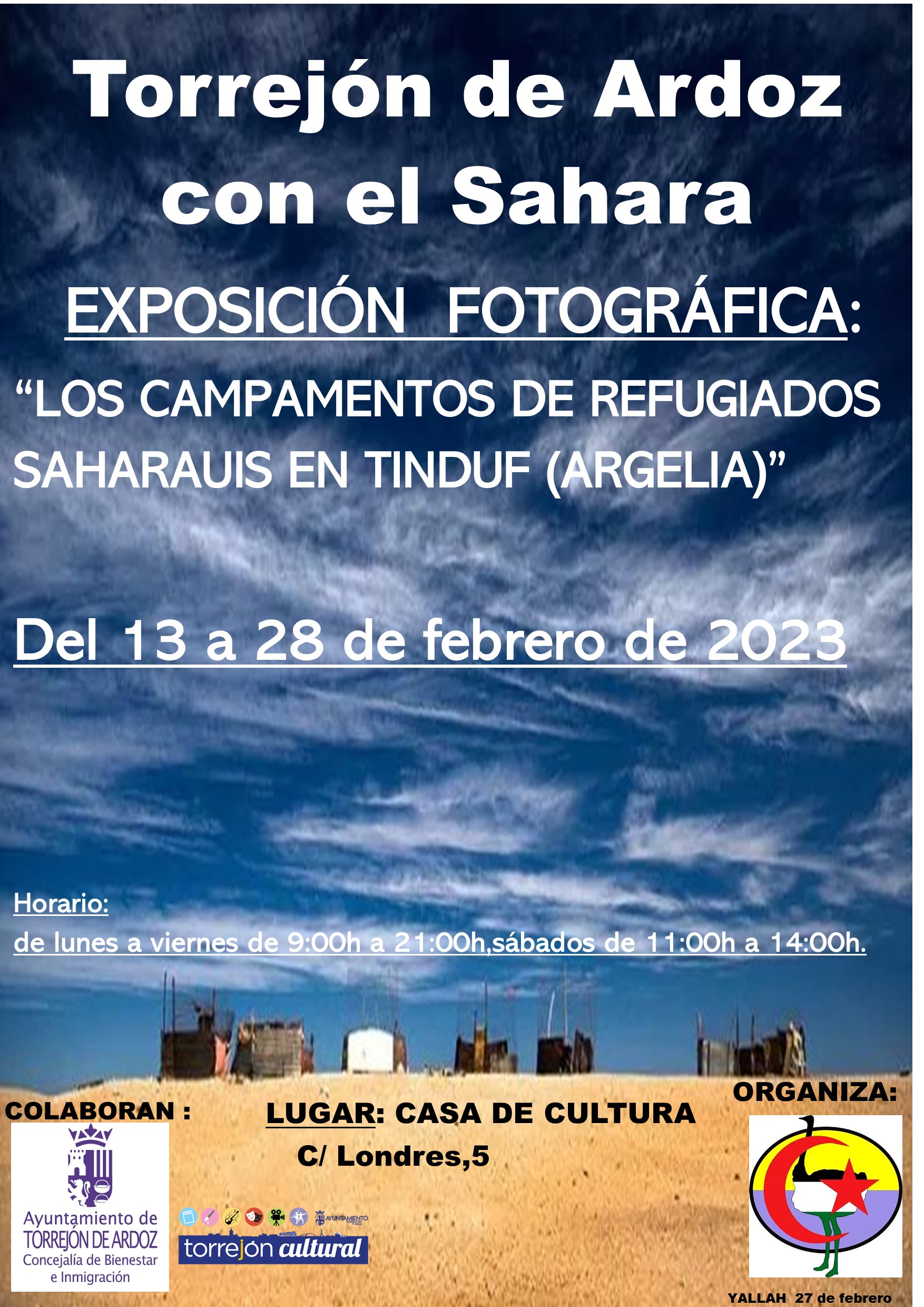 Exposición de fotografía: Torrejón de Ardoz con el Sahara
