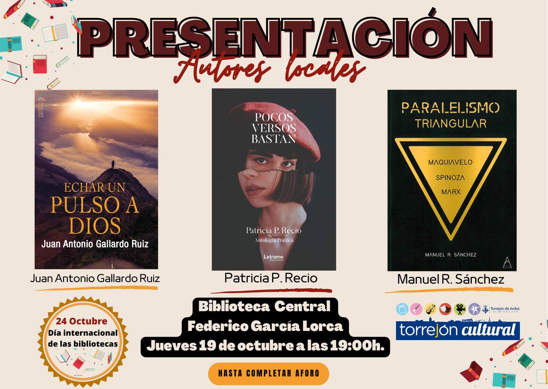 Presentación libros autores locales