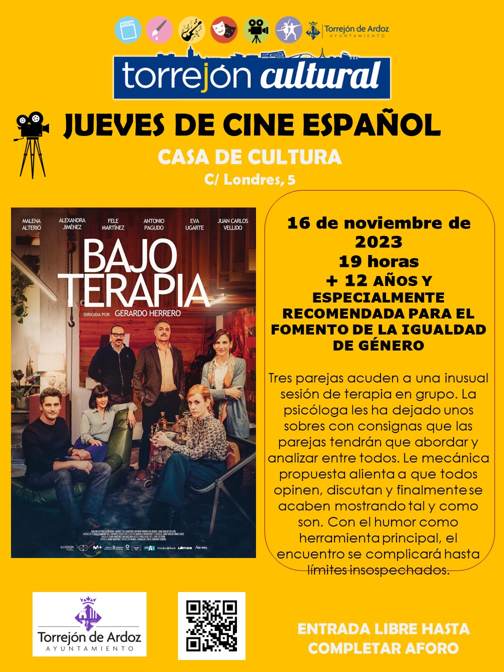 Jueves de Cine Español: Bajo terapia