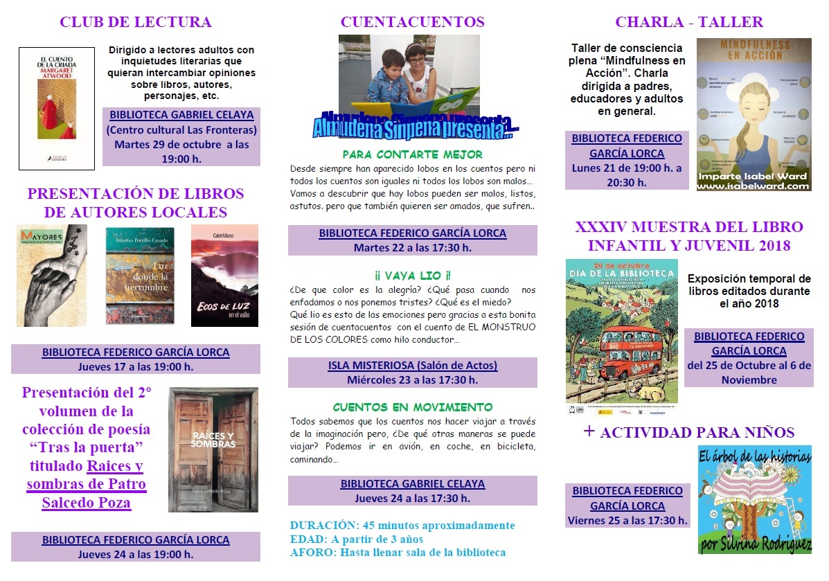 Día de la Biblioteca programación 2019