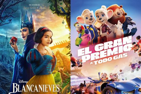 “Gran premio a todo gas” y “Blancanieves” protagonizan la cartelera del Cine de Verano de este fin de semana