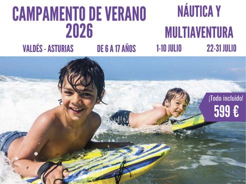  Campamento de Verano de Náutica y Multiaventura en Asturias