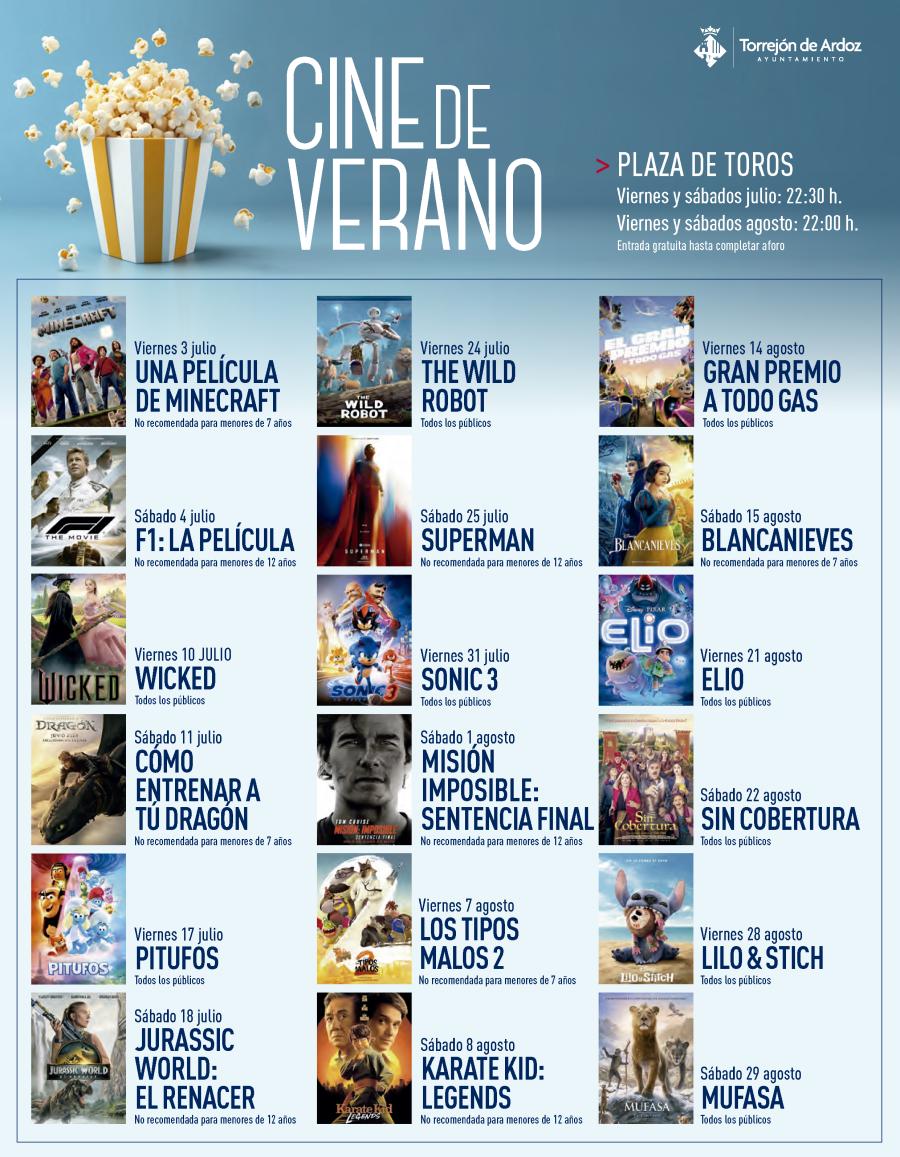 Cartel Cine de Verano 2026