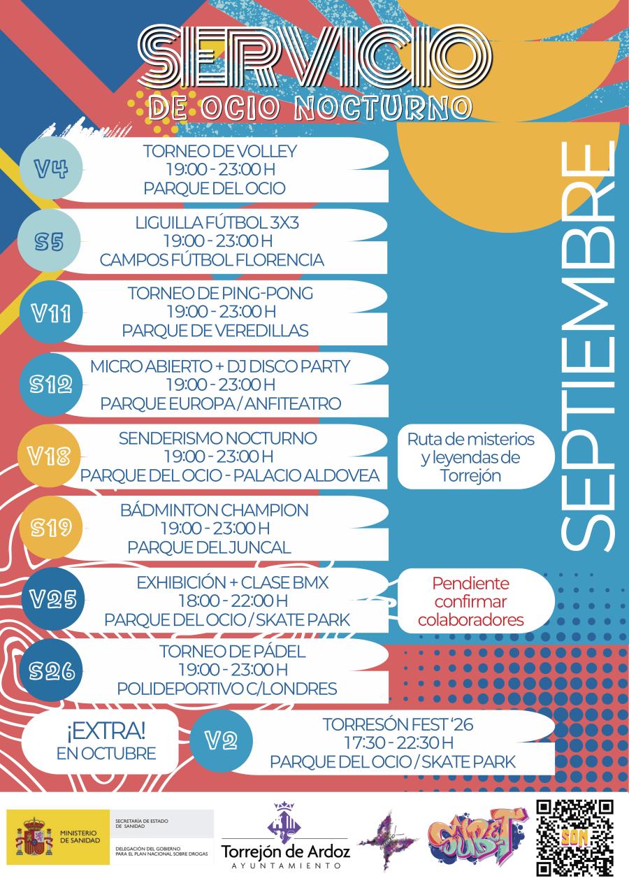 cartel ocio nocturno septiembre