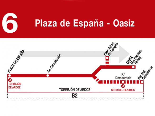 Nueva línea 6 de autobuses
