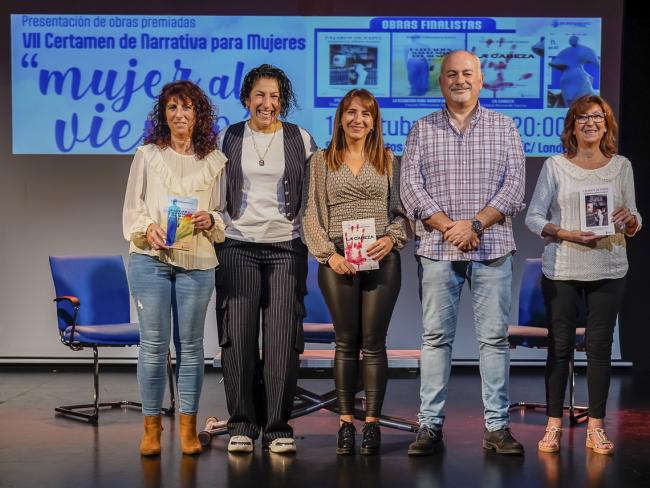 El Centro Cultural Las Fronteras acogió la presentación de las obras premiadas del VII Certamen Literario de Narrativa “Mujer al viento”