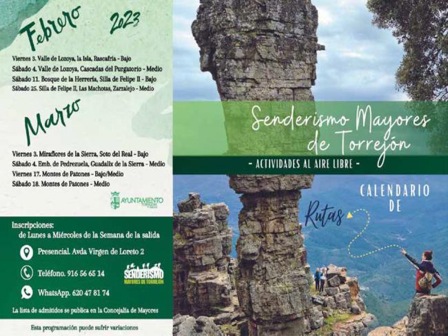 Abierta la inscripción para participar en el programa de senderismo de la Concejalía de Mayores 