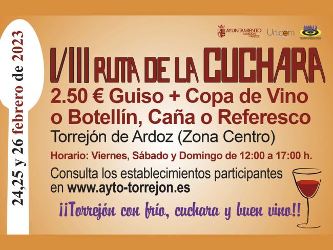 Convocada la VIII Ruta de la Cuchara, cuyo plazo de inscripción permanecerá abierto hasta el próximo 10 de febrero