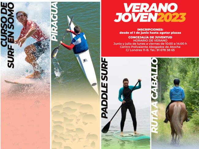 Aún quedan plazas libres para la actividad de Piragua del “Verano Joven” que organiza la Concejalía de Juventud