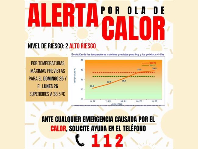 Ante las altas temperaturas que se están registrando durante estos días, el Ayuntamiento de Torrejón de Ardoz ofrece una serie de consejos y recomendaciones para prevenir sus efectos negativos 