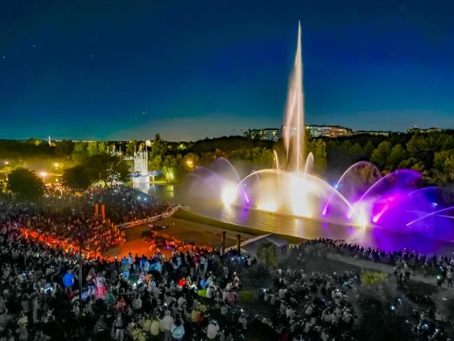 Espectáculo Fuente Parque Europa