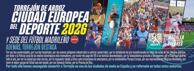 Torrejón de Ardoz, Ciudad Europea del Deporte 2026