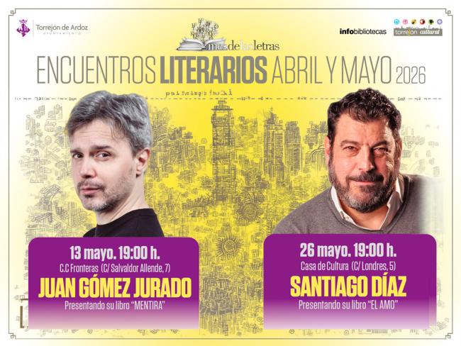 Los platos fuertes de la programación para este mes de mayo serán los encuentros literarios