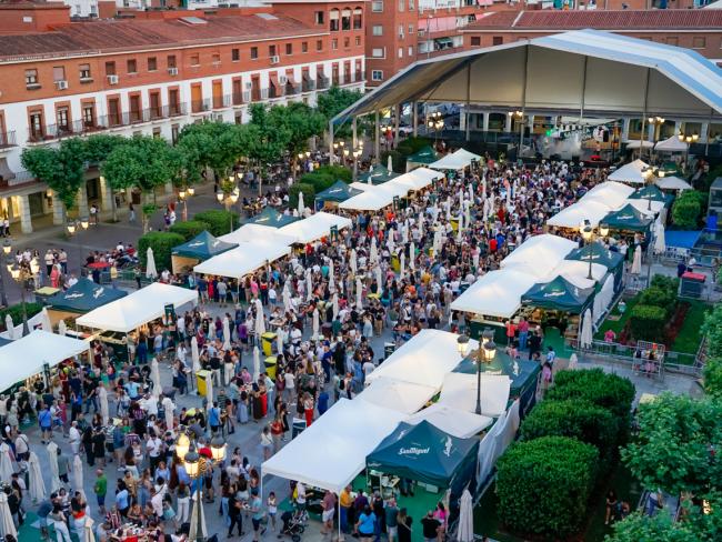 Una imagen de la Plaza Mayor durante la celebración de Saborea el pasado fin de semana
