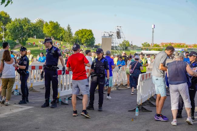 Se situaron prefiltros y filtros en los accesos al Recinto Ferial