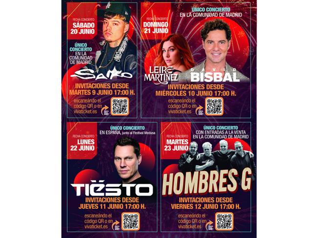 Hoy jueves, 11 de junio, a partir de las 17:00 horas, se podrán conseguir las invitaciones gratuitas para torrejoneros del concierto de Tiësto