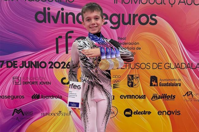 Saúl Rodríguez Copé, subcampeón de España de gimnasia rítmica