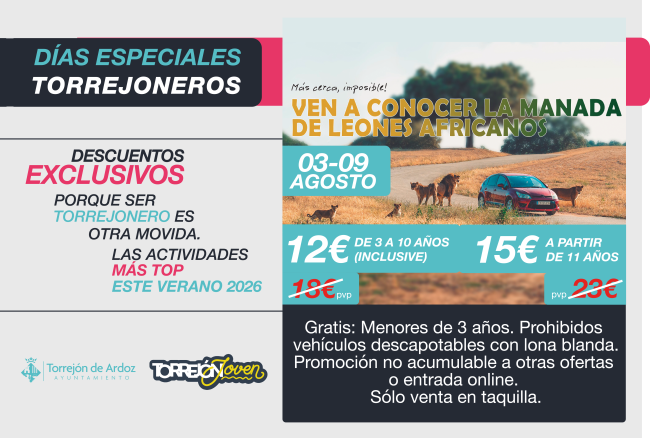 Safari Madrid, última cita de los Días Especiales de Torrejón 